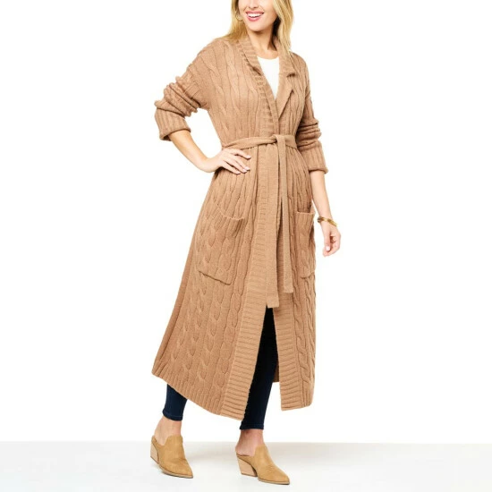 Buy 🥰 G By Giuliana Black Label Cable Knit Belted 🧥 Coatigan Light Emerald ✔️ 3 Buy 🥰 G By Giuliana Black Label Cable Knit Belted 🧥 Coatigan Light Emerald ✔️