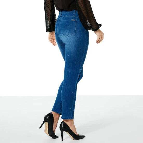 Cheapest 😀 G By Giuliana Black Label Echochic Rhinestone Jean Medium Wash 🔔 5 Cheapest 😀 G By Giuliana Black Label Echochic Rhinestone Jean Medium Wash 🔔 - Image 3