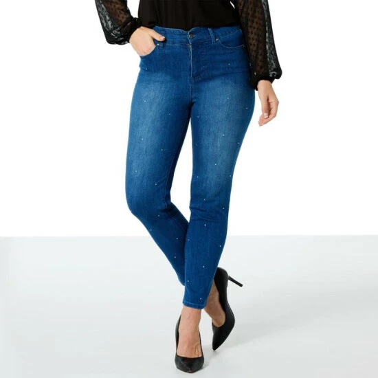 Cheapest 😀 G By Giuliana Black Label Echochic Rhinestone Jean Medium Wash 🔔 10 Cheapest 😀 G By Giuliana Black Label Echochic Rhinestone Jean Medium Wash 🔔 - Image 8