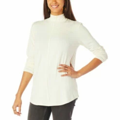 New 🌟 G By Giuliana Mock-Neck EcoLuxe Knit Long-Sleeve Tee Ivory 👏 19 New 🌟 G By Giuliana Mock-Neck EcoLuxe Knit Long-Sleeve Tee Ivory 👏 -G by GIULIANA Sales Store unnamed file 662