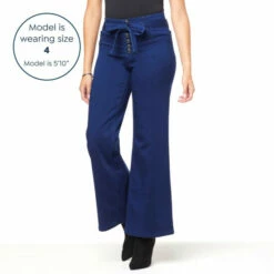 Best Sale 🔥 G By Giuliana G-Soft Denim Wide-Leg Jean With Tie Belt Light Wash 😀 -G by GIULIANA Sales Store unnamed file 667