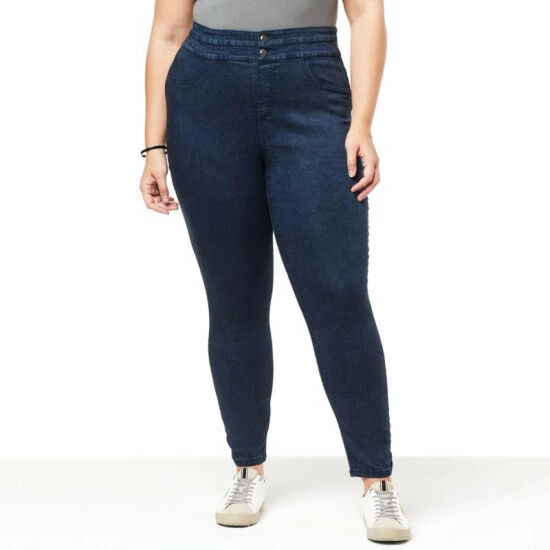 Hot Sale ❤️ G By Giuliana G-Soft Denim Double-Button Pull-On Jegging Bright White 🥰 8 Hot Sale ❤️ G By Giuliana G-Soft Denim Double-Button Pull-On Jegging Bright White 🥰 - Image 6