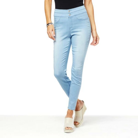 Hot Sale ❤️ G By Giuliana G-Soft Denim Double-Button Pull-On Jegging Bright White 🥰 9 Hot Sale ❤️ G By Giuliana G-Soft Denim Double-Button Pull-On Jegging Bright White 🥰 - Image 7