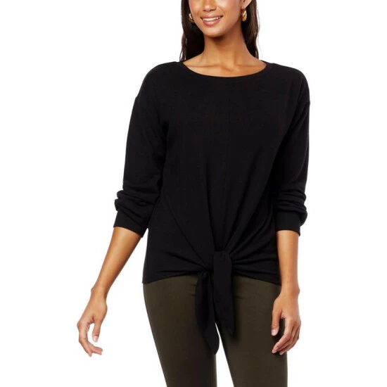 New 🛒 G By Giuliana G-Soft Brushed Hacci Knit Tie-Front Top Thyme ✔️ 7 New 🛒 G By Giuliana G-Soft Brushed Hacci Knit Tie-Front Top Thyme ✔️ - Image 5