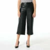 Buy ❤️ G By Giuliana Black Label Faux Leather Culotte Pant 👏