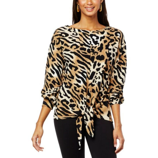 New 🛒 G By Giuliana G-Soft Brushed Hacci Knit Tie-Front Top Thyme ✔️ 9 New 🛒 G By Giuliana G-Soft Brushed Hacci Knit Tie-Front Top Thyme ✔️ - Image 7