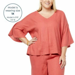 Deals 🎁 G By Giuliana Jet Set G Sugar Washed Linen-Blend Top Faded Red 😀 13 Deals 🎁 G By Giuliana Jet Set G Sugar Washed Linen-Blend Top Faded Red 😀 -G by GIULIANA Sales Store unnamed file 715
