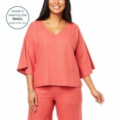 Deals 🎁 G By Giuliana Jet Set G Sugar Washed Linen-Blend Top Faded Red 😀 16 Deals 🎁 G By Giuliana Jet Set G Sugar Washed Linen-Blend Top Faded Red 😀 -G by GIULIANA Sales Store unnamed file 718