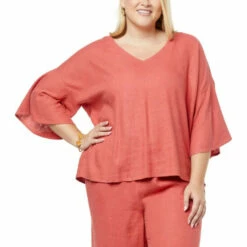Deals 🎁 G By Giuliana Jet Set G Sugar Washed Linen-Blend Top Faded Red 😀 17 Deals 🎁 G By Giuliana Jet Set G Sugar Washed Linen-Blend Top Faded Red 😀 -G by GIULIANA Sales Store unnamed file 719