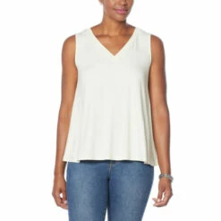 Best deal 🔔 G By Giuliana LounGy EcoLuxe Knit Swing Tank Purple Mist 🧨
