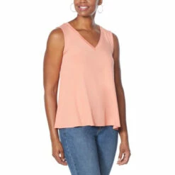 Best deal 🔔 G By Giuliana LounGy EcoLuxe Knit Swing Tank Purple Mist 🧨 -G by GIULIANA Sales Store unnamed file 736