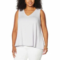 Best deal 🔔 G By Giuliana LounGy EcoLuxe Knit Swing Tank Purple Mist 🧨 -G by GIULIANA Sales Store unnamed file 738