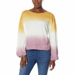 Cheap โญ G By Giuliana Dip Dye Knit Top Warm Gray/smoky ๐ฅฐ