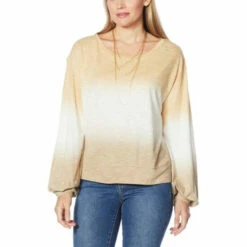 Cheap ⭐ G By Giuliana Dip Dye Knit Top Warm Gray/smoky 🥰 -G by GIULIANA Sales Store unnamed file 743