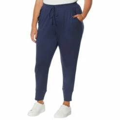 Cheapest 🧨 G By Giuliana LounGy SoSoft Knit Ruffled Jogger Navy Mood ⌛ -G by GIULIANA Sales Store unnamed file 746
