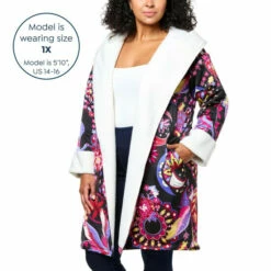 Best reviews of 💯 G By Giuliana Black Label LounGy Sherpa Lined Satin Robe 😀 -G by GIULIANA Sales Store unnamed file 773
