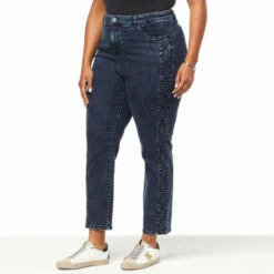 Buy ❤️ G By Giuliana Black Label Repreve® Denim Quilted Slim-Leg Jean Black Acid Wash 👏 -G by GIULIANA Sales Store unnamed file 784