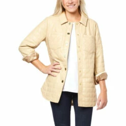 Wholesale ⭐ G By Giuliana Black Label Quilted Faux Leather Shacket ⭐ -G by GIULIANA Sales Store unnamed file 798