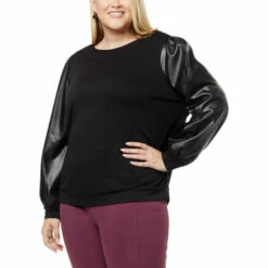 Best Sale โค๏ธ G By Giuliana Black Label Faux Leather Sleeve Sweatshirt Maple ๐ฏ 13 Best Sale โค๏ธ G By Giuliana Black Label Faux Leather Sleeve Sweatshirt Maple ๐ฏ -G by GIULIANA Sales Store unnamed file 809