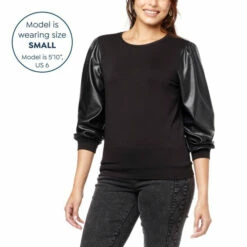 Best Sale โค๏ธ G By Giuliana Black Label Faux Leather Sleeve Sweatshirt Maple ๐ฏ 14 Best Sale โค๏ธ G By Giuliana Black Label Faux Leather Sleeve Sweatshirt Maple ๐ฏ -G by GIULIANA Sales Store unnamed file 810