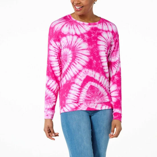 Best Pirce ⌛ G By Giuliana SoSoft Tie Dye Galentine's Sweatshirt Black Tie Dye ✨ 3 Best Pirce ⌛ G By Giuliana SoSoft Tie Dye Galentine's Sweatshirt Black Tie Dye ✨