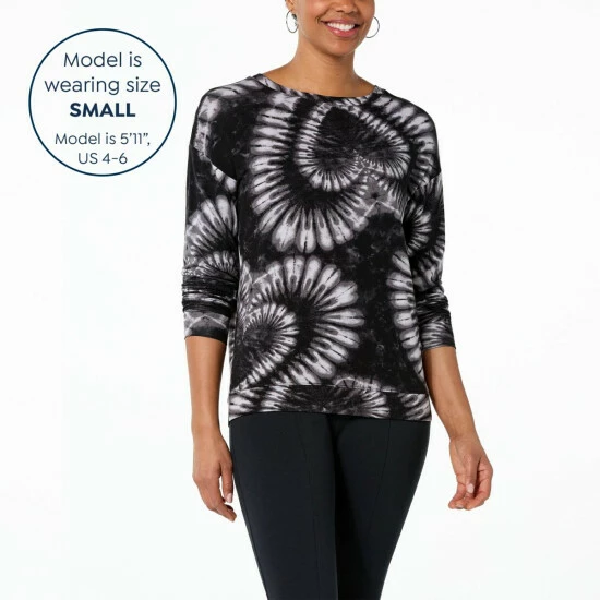 Best Pirce ⌛ G By Giuliana SoSoft Tie Dye Galentine's Sweatshirt Black Tie Dye ✨ 4 Best Pirce ⌛ G By Giuliana SoSoft Tie Dye Galentine's Sweatshirt Black Tie Dye ✨ - Image 2