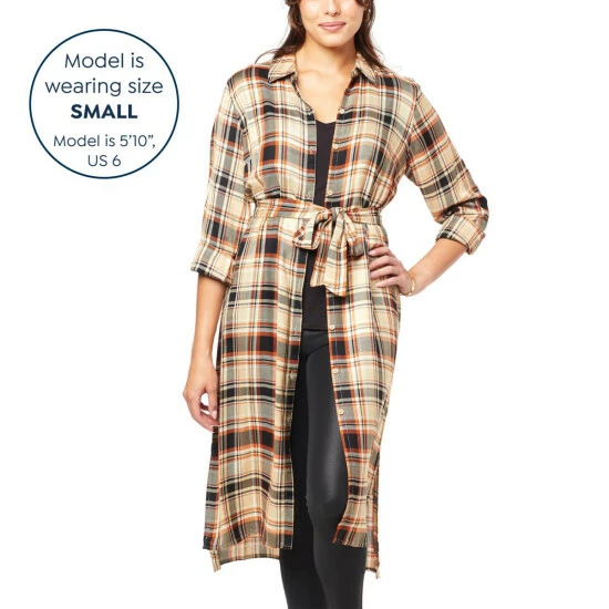 Cheapest 🎁 G By Giuliana Button-Front Duster 👗 Dress 👚 Shirt Plum 🤩 8 Cheapest 🎁 G By Giuliana Button-Front Duster 👗 Dress 👚 Shirt Plum 🤩 - Image 6