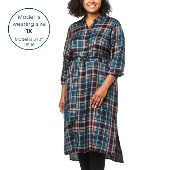 Cheapest 🎁 G By Giuliana Button-Front Duster 👗 Dress 👚 Shirt Plum 🤩 9 Cheapest 🎁 G By Giuliana Button-Front Duster 👗 Dress 👚 Shirt Plum 🤩 - Image 7