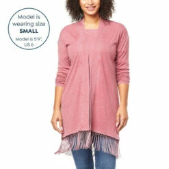 Discount 👏 G By Giuliana Burnout Rib Knit Cardigan With Fringe Ruby 🥰 -G by GIULIANA Sales Store unnamed file 868