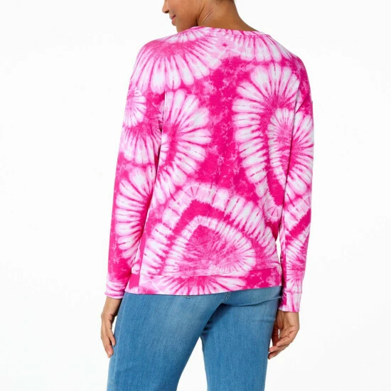 Best Pirce ⌛ G By Giuliana SoSoft Tie Dye Galentine's Sweatshirt Black Tie Dye ✨ 7 Best Pirce ⌛ G By Giuliana SoSoft Tie Dye Galentine's Sweatshirt Black Tie Dye ✨ - Image 5