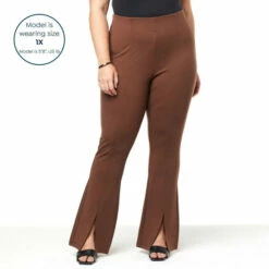 Wholesale 👏 G By Giuliana Ponte Knit Front Slit Pull-On Pant Chestnut ✨ 12 Wholesale 👏 G By Giuliana Ponte Knit Front Slit Pull-On Pant Chestnut ✨ -G by GIULIANA Sales Store unnamed file 876