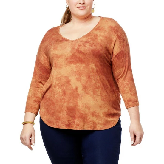 Deals 👍 G By Giuliana EcoLuxe Knit 3/4-Sleeve Hi-Low Hem Tee Black 🛒 4 Deals 👍 G By Giuliana EcoLuxe Knit 3/4-Sleeve Hi-Low Hem Tee Black 🛒 - Image 2