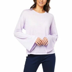 Best reviews of 🎉 G By Giuliana Burnout Knit Bell-Sleeve Top Ruby 😉 -G by GIULIANA Sales Store unnamed file 916