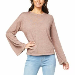Best reviews of 🎉 G By Giuliana Burnout Knit Bell-Sleeve Top Ruby 😉 -G by GIULIANA Sales Store unnamed file 917