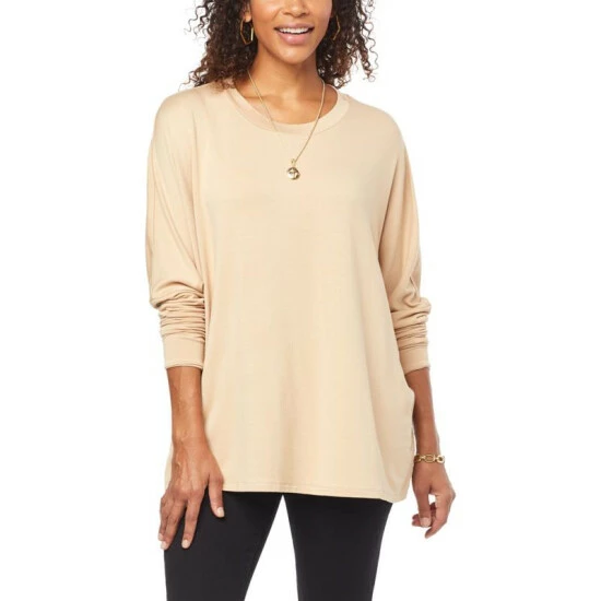 Top 10 🛒 G By Giuliana SoSoft French Terry Oversized Tunic Teal Leopard 😍 7 Top 10 🛒 G By Giuliana SoSoft French Terry Oversized Tunic Teal Leopard 😍 - Image 5