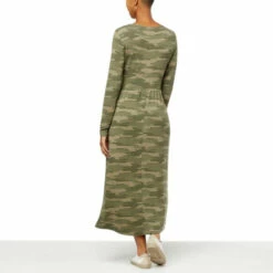 Best Sale 💯 G By Giuliana SoSoft French Terry Midi 👗 Dress Olive Camo 🔥 -G by GIULIANA Sales Store unnamed file 927