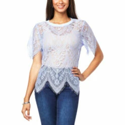Best deal ✔️ G By Giuliana Black Label Stretch Lace Tee ❤️ 18 Best deal ✔️ G By Giuliana Black Label Stretch Lace Tee ❤️ -G by GIULIANA Sales Store unnamed file 953