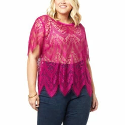Best deal ✔️ G By Giuliana Black Label Stretch Lace Tee ❤️ 19 Best deal ✔️ G By Giuliana Black Label Stretch Lace Tee ❤️ -G by GIULIANA Sales Store unnamed file 954