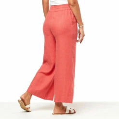 Deals 😍 G By Giuliana Jet Set G Sugar Washed Linen-Blend Wide-Leg Pant Ivory 🌟 -G by GIULIANA Sales Store unnamed file 956