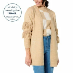 Wholesale ❤️ G By Giuliana Fringe-Sleeve Detail Sweater Knit Cardigan Ballet Pink 😉 13 Wholesale ❤️ G By Giuliana Fringe-Sleeve Detail Sweater Knit Cardigan Ballet Pink 😉 -G by GIULIANA Sales Store unnamed file 96