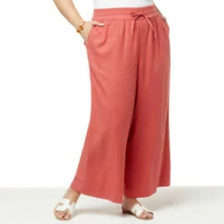 Deals 😍 G By Giuliana Jet Set G Sugar Washed Linen-Blend Wide-Leg Pant Ivory 🌟 -G by GIULIANA Sales Store unnamed file 961