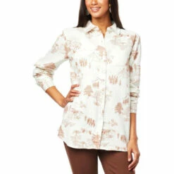 New 🤩 G By Giuliana Sun-Soaked Textured Gauze Buttoned 👕 Shirt Dusty Blue 🎉 -G by GIULIANA Sales Store unnamed file 981